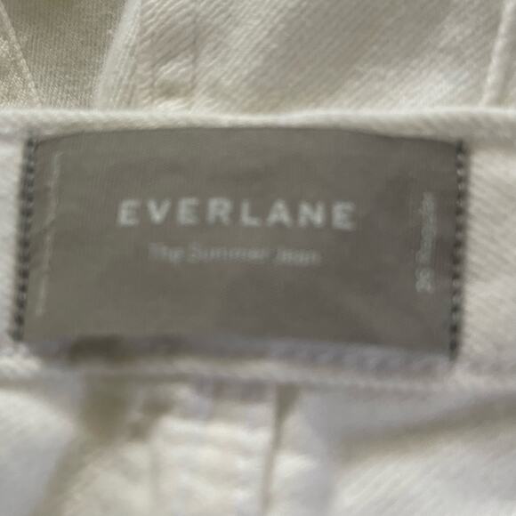 NEW Everlane The Summer Jean in White Size 26 Regular - Picture 4 of 5